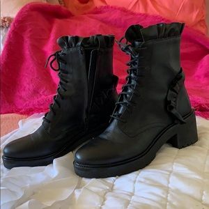 Michael Michael Kors Black Leather Boots